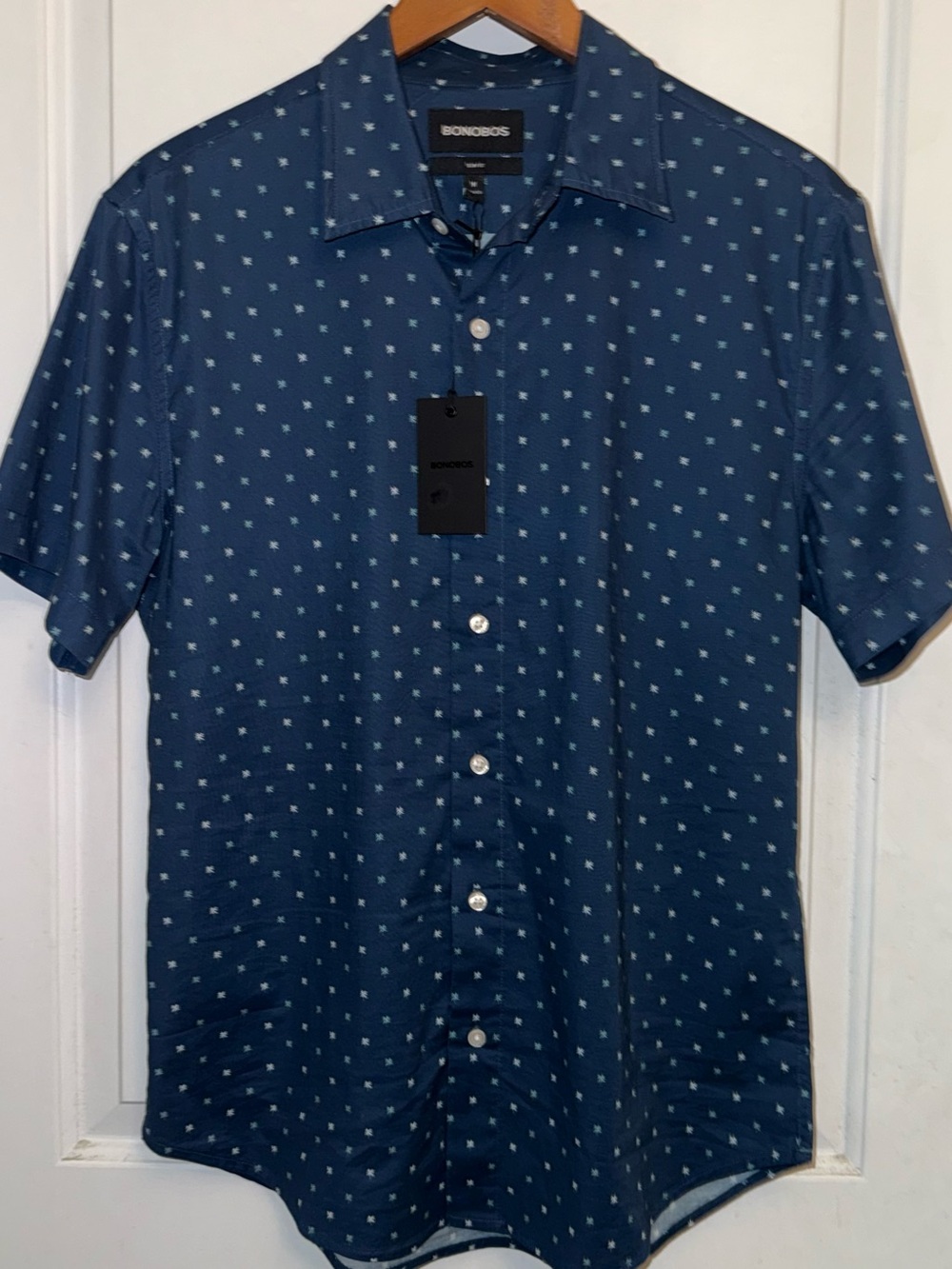 Bonobos NWT Riviera Slim Fit Stretch Shirt in "Friend of a Frond" Micro-Print